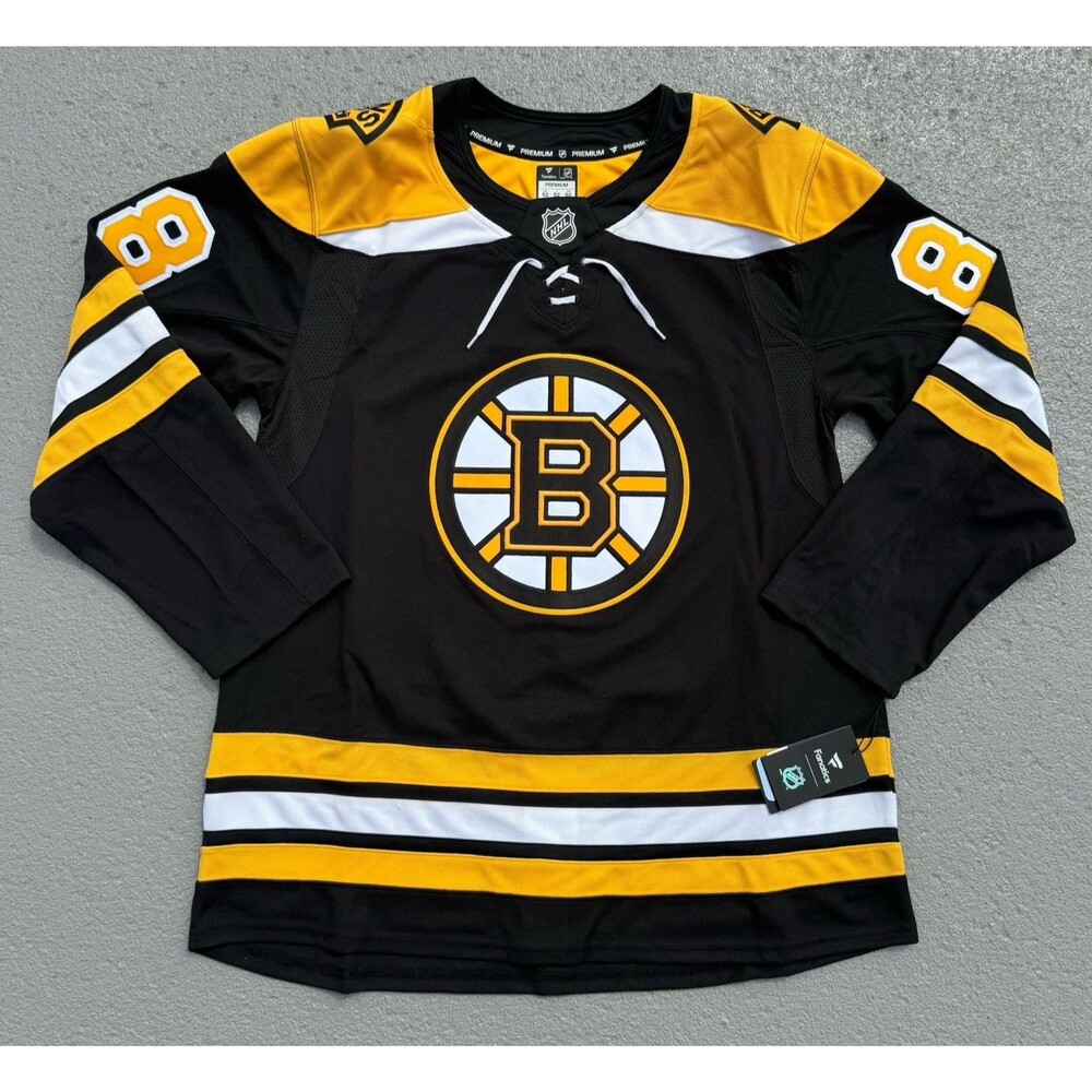 Men's David Pastrnak Boston Bruins Fanatics Home Premium Player Jersey 52 $229